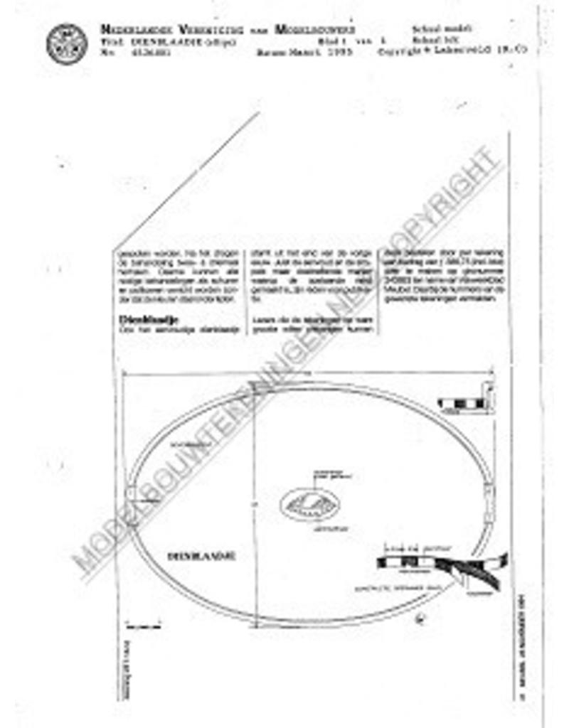 MBT Ellipsvormig dienblaadje - Bouwtekening Schaal 1 : N/A (45.26.001)