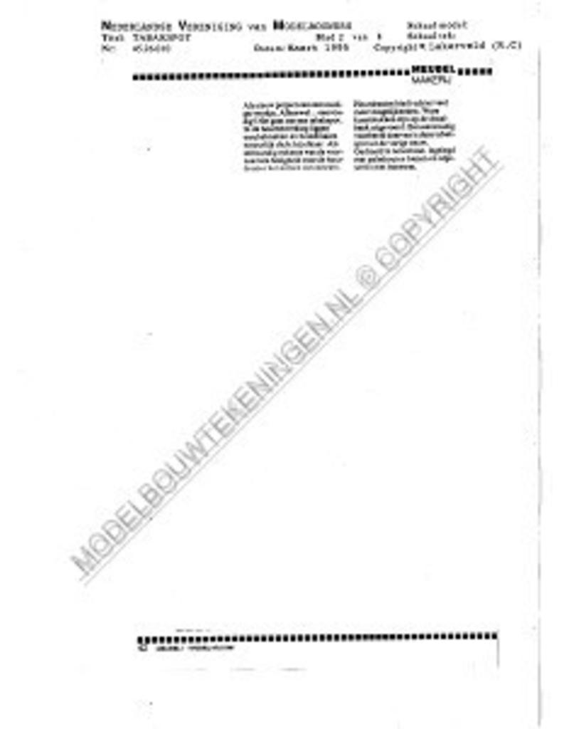 MBT Tabakspot - Bouwtekening Schaal 1 : N/A (45.26.010)
