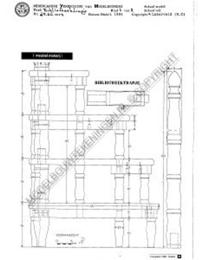 MBT Bibliotheektrapje - Bouwtekening Schaal 1 : N/A (45.26.013)