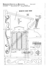 MBT Memento mori bord en voorzittershamer - Bouwtekening Schaal 1 : N/A (45.26.014)