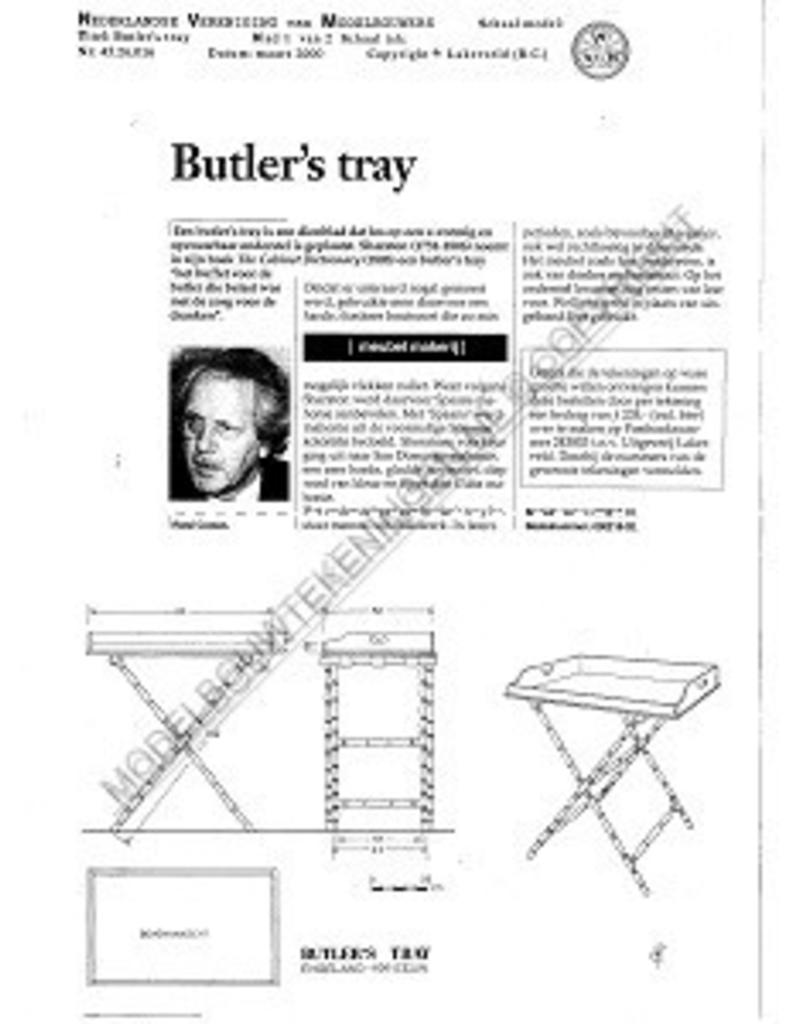 MBT Butler's Tablett - Bauzeichnung Maßstab 1 : N/A (45.26.016)