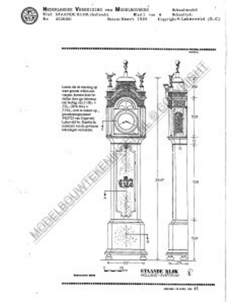 NVM 45.28.001 niederländischen Standuhr