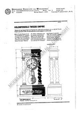 MBT Kolompendule, 2e Empire - Bouwtekening Schaal 1 : N/A (45.28.004)