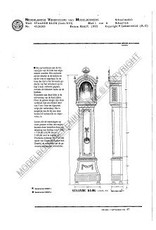 MBT Louis XV staande klok - Bouwtekening Schaal 1 : N/A (45.28.005)