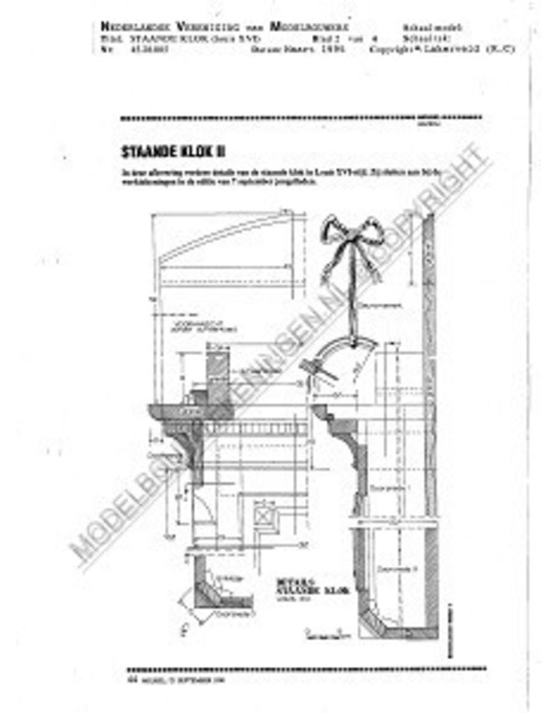 MBT Louis XV Standuhr - Bauzeichnung Maßstab 1 : N/A (45.28.005)