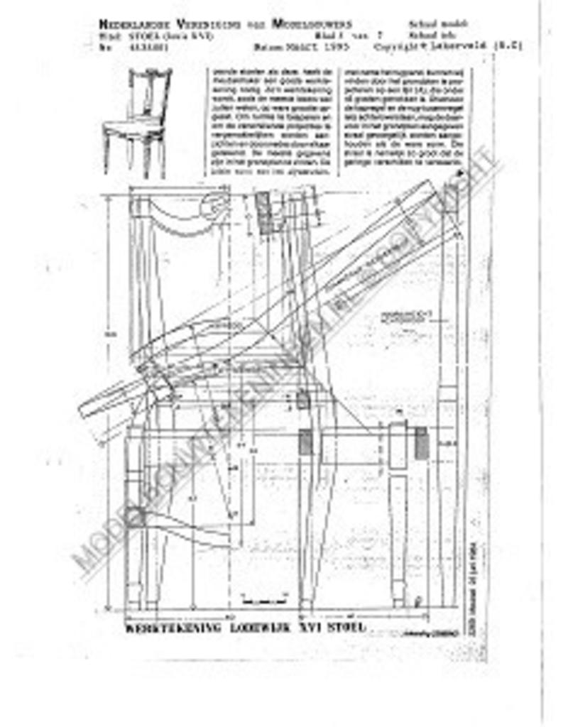 MBT Louis XV stoel - Bouwtekening Schaal 1 : N/A (45.35.001)