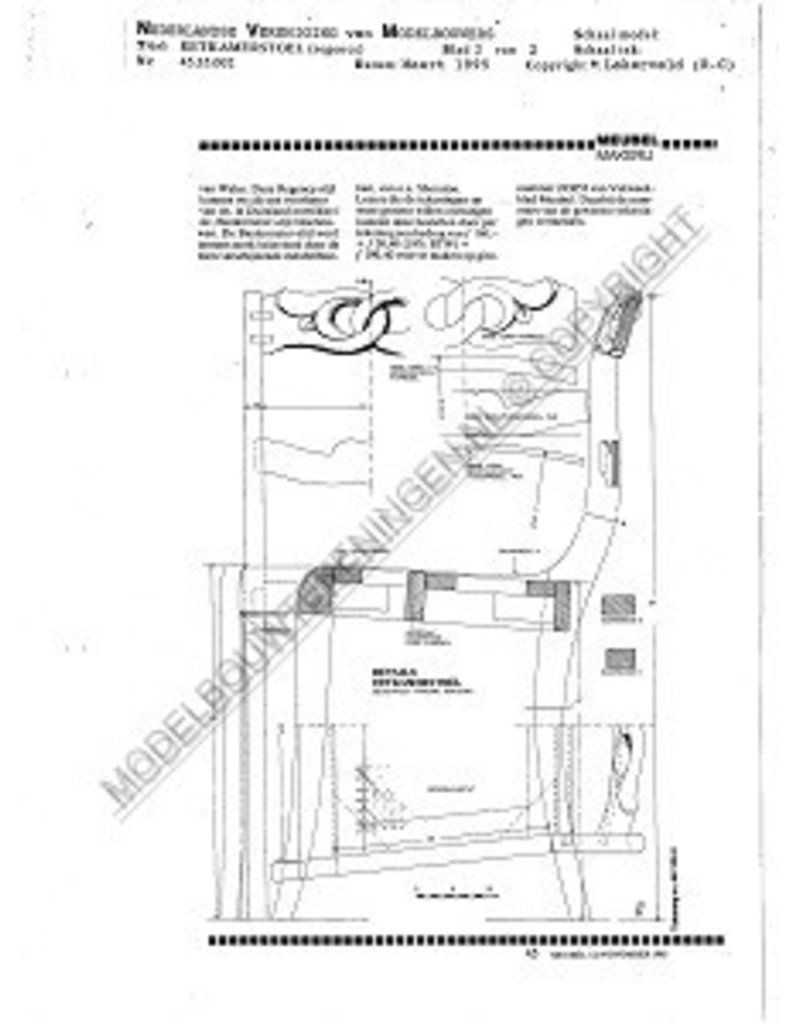 MBT Regence eetkamerstoel - Bouwtekening Schaal 1 : N/A (45.35.002)