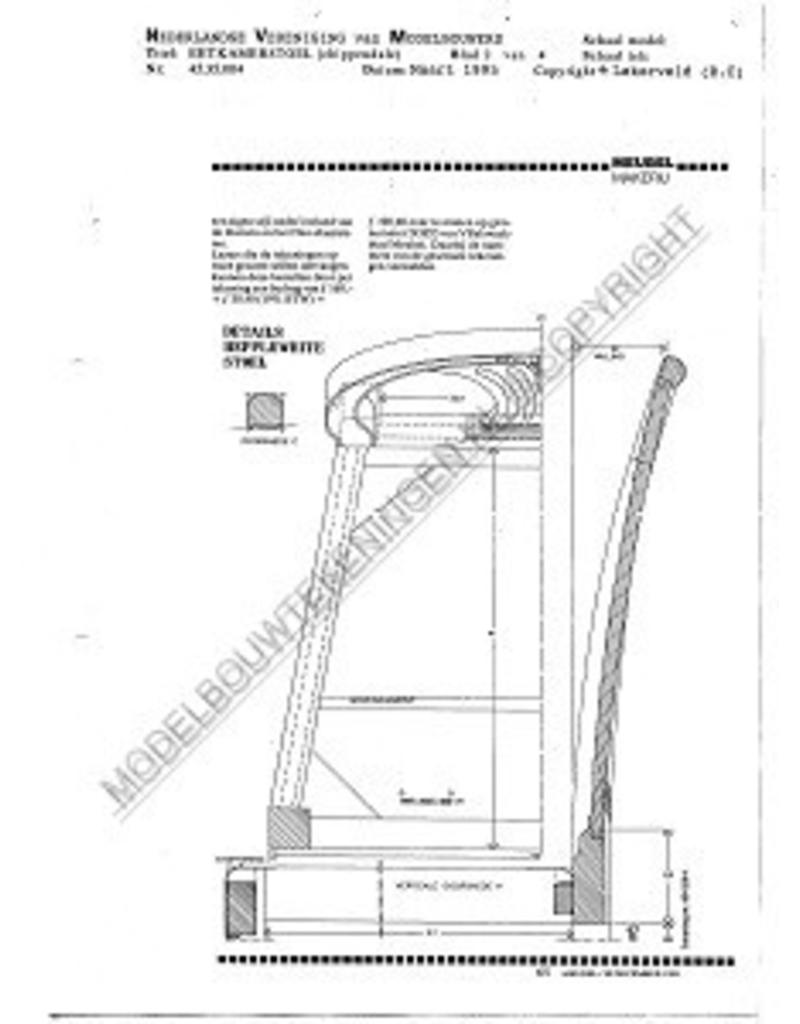 MBT Chippendale Esszimmerstuhl - Bauzeichnung Maßstab 1 : N/A (45.35.004)