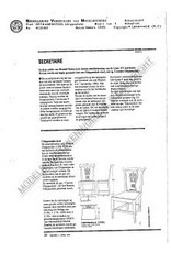 MBT Chippendale eetkamerstoel - Bouwtekening Schaal 1 : N/A (45.35.005)