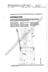 MBT Chippendale eetkamerstoel - Bouwtekening Schaal 1 : N/A (45.35.005)