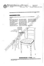 MBT Biedermeier eetkamerstoel - Bouwtekening Schaal 1 : N/A (45.35.008)