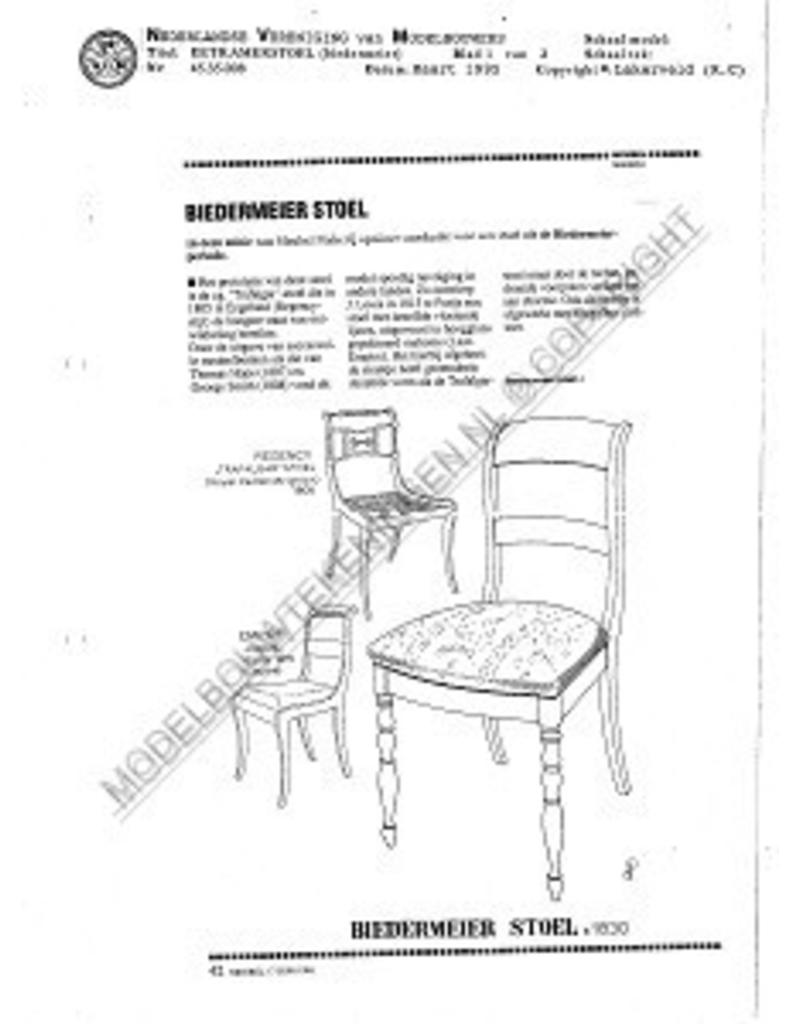 NVM 45.35.008 Biedermeier Esszimmerstuhl