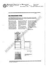 MBT Neo-renaissance stoel - Bouwtekening Schaal 1 : N/A (45.35.010)