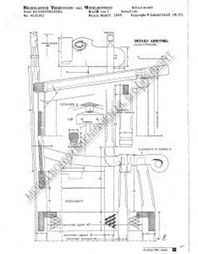 MBT Kloosterstoel - Bouwtekening Schaal 1 : N/A (45.35.012)