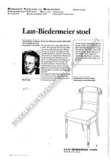 MBT Laat-biedermeier stoel - Bouwtekening Schaal 1 : N/A (45.35.013)