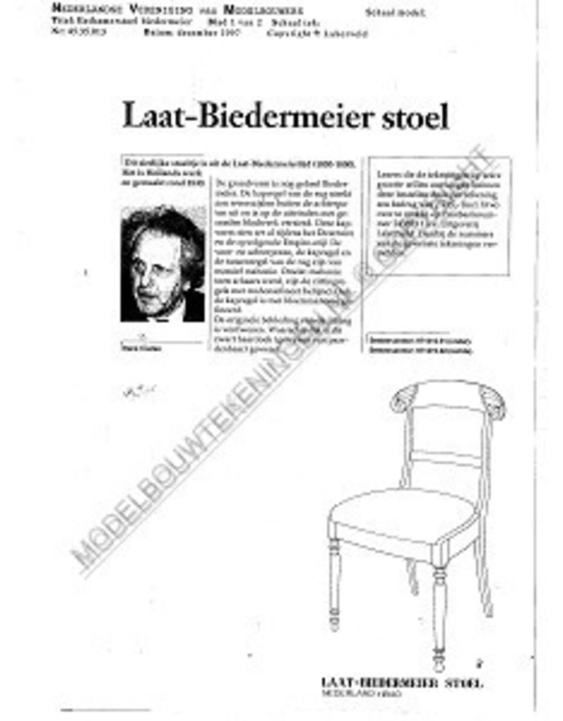 MBT Laat-biedermeier stoel - Bouwtekening Schaal 1 : N/A (45.35.013)
