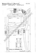 MBT Laat-biedermeier stoel - Bouwtekening Schaal 1 : N/A (45.35.013)