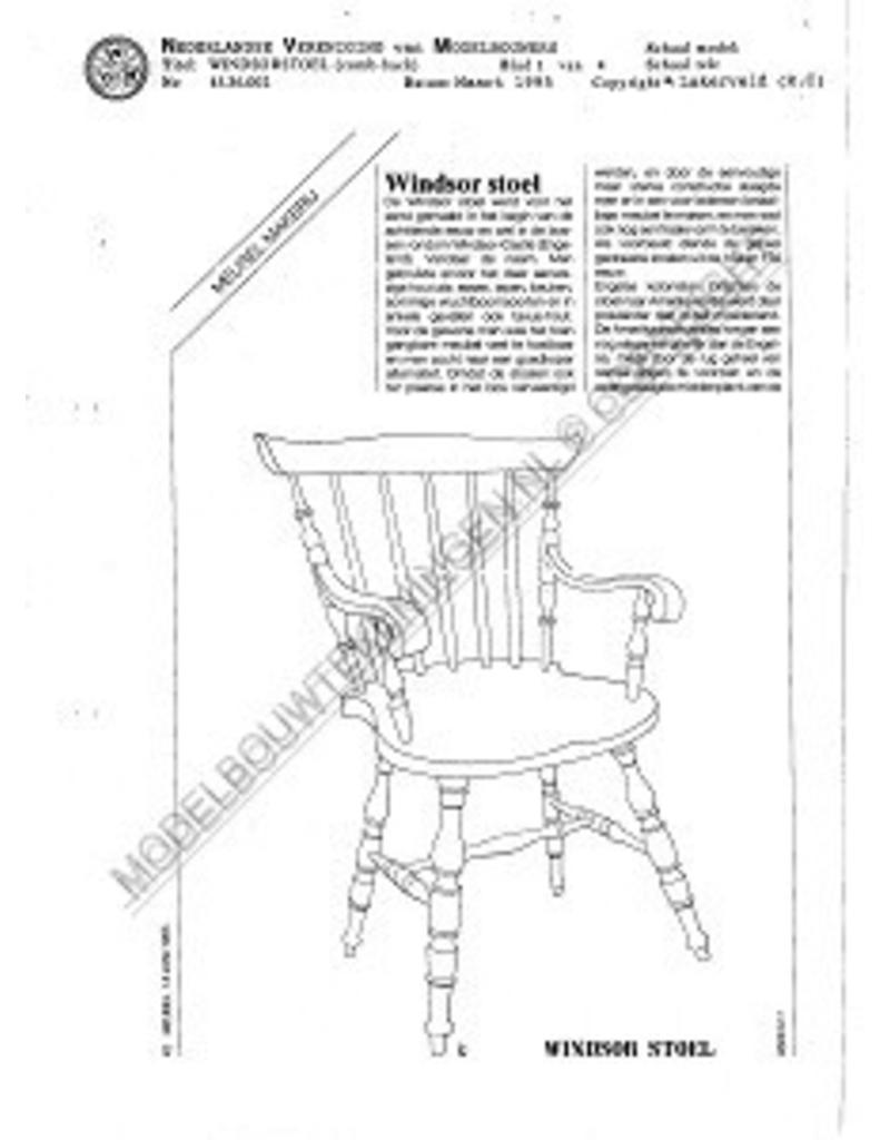 MBT Windsorstoel, "Come-back" - Bouwtekening Schaal 1 : N/A (45.36.002)