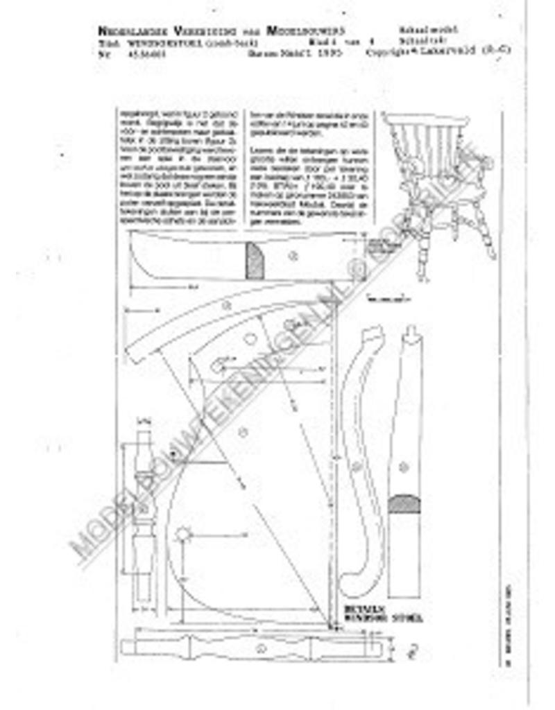 MBT Windsorstoel, "Come-back" - Bouwtekening Schaal 1 : N/A (45.36.002)