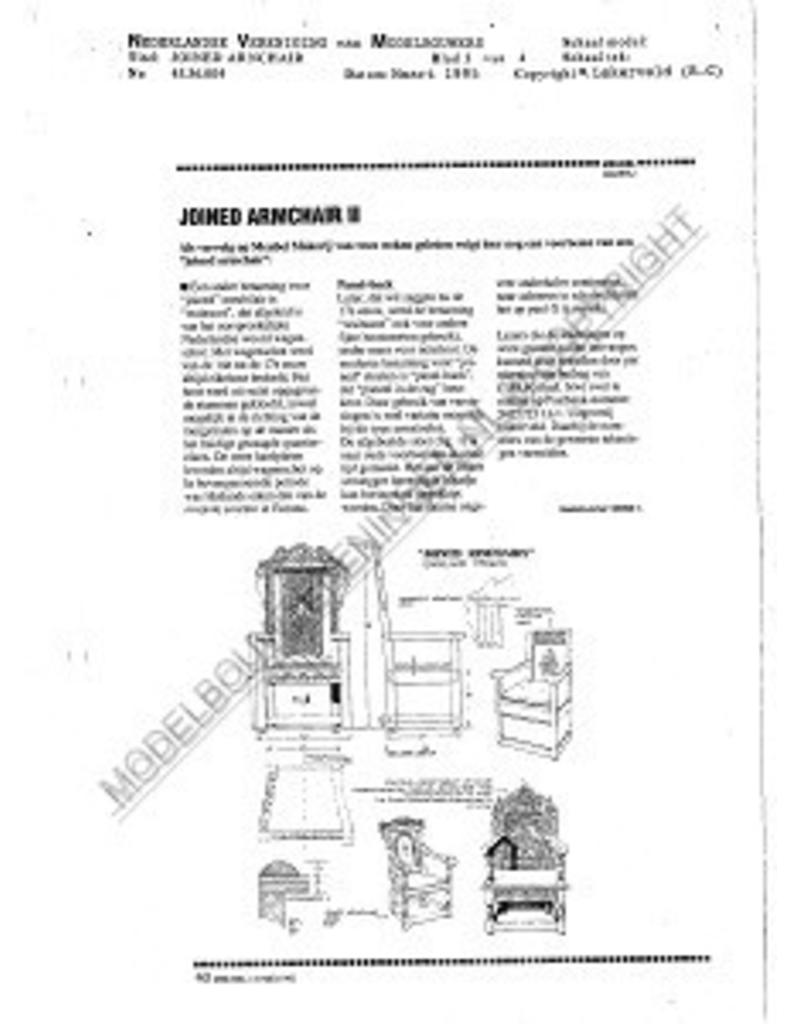 MBT Joined armchair - Bouwtekening Schaal 1 : N/A (45.36.004)