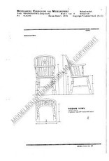 MBT Windsorstoel, "hoop-back" - Bouwtekening Schaal 1 : N/A (45.36.006)