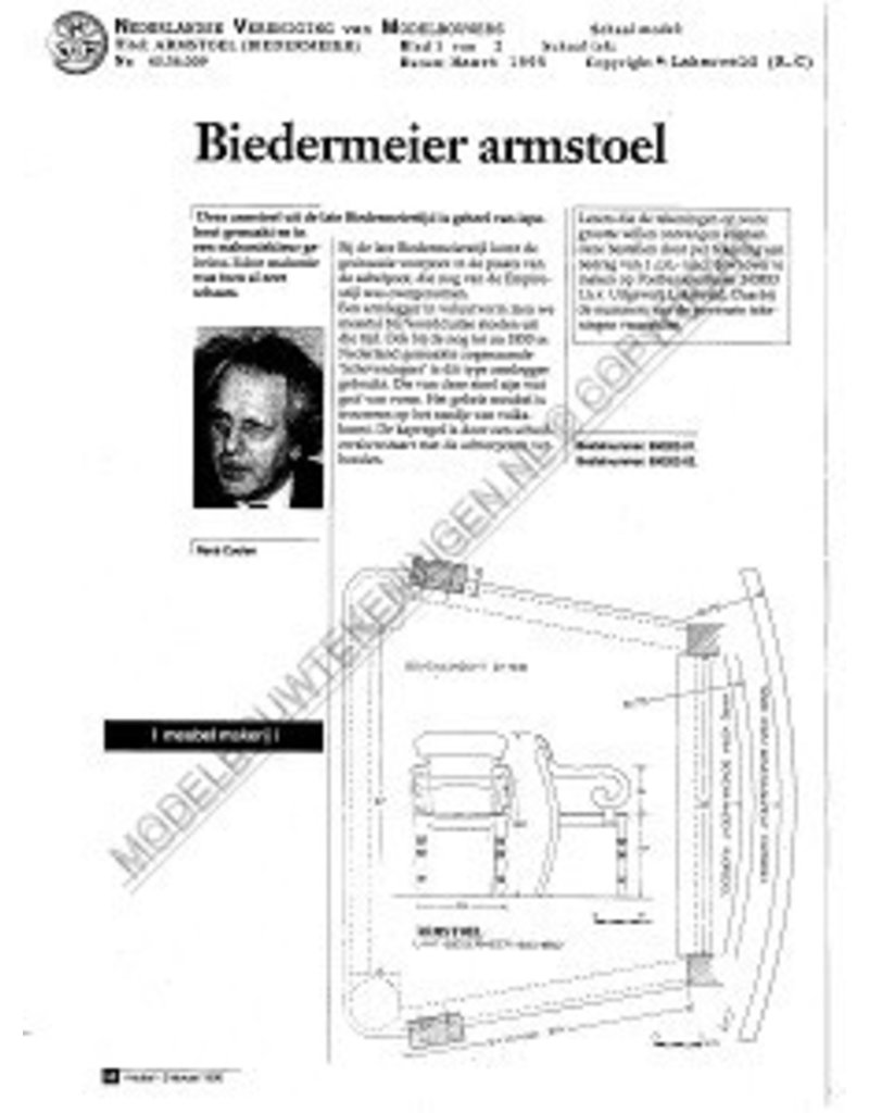 NVM 45.36.009 Biedermeier armchair