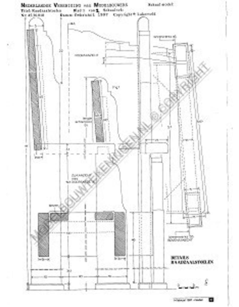 MBT Ratssaalstühle - Bauzeichnung Maßstab 1 : N/A (45.36.010)