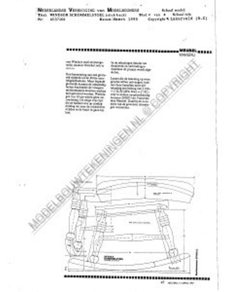 MBT Windsor Schaukelstuhl, "Stick-Back" - Bauzeichnung Maßstab 1 : N/A (45.37.001)