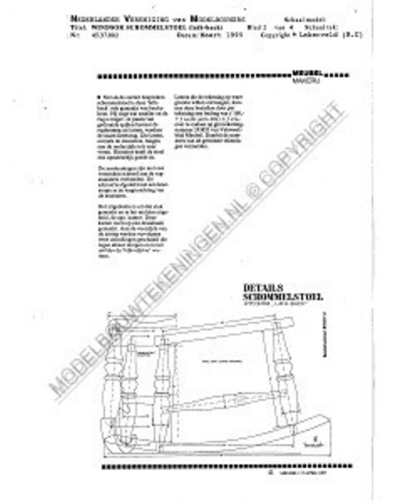 MBT Windsor Schaukelstuhl, "lath-back" - Bauzeichnung Maßstab 1 : N/A (45.37.002)