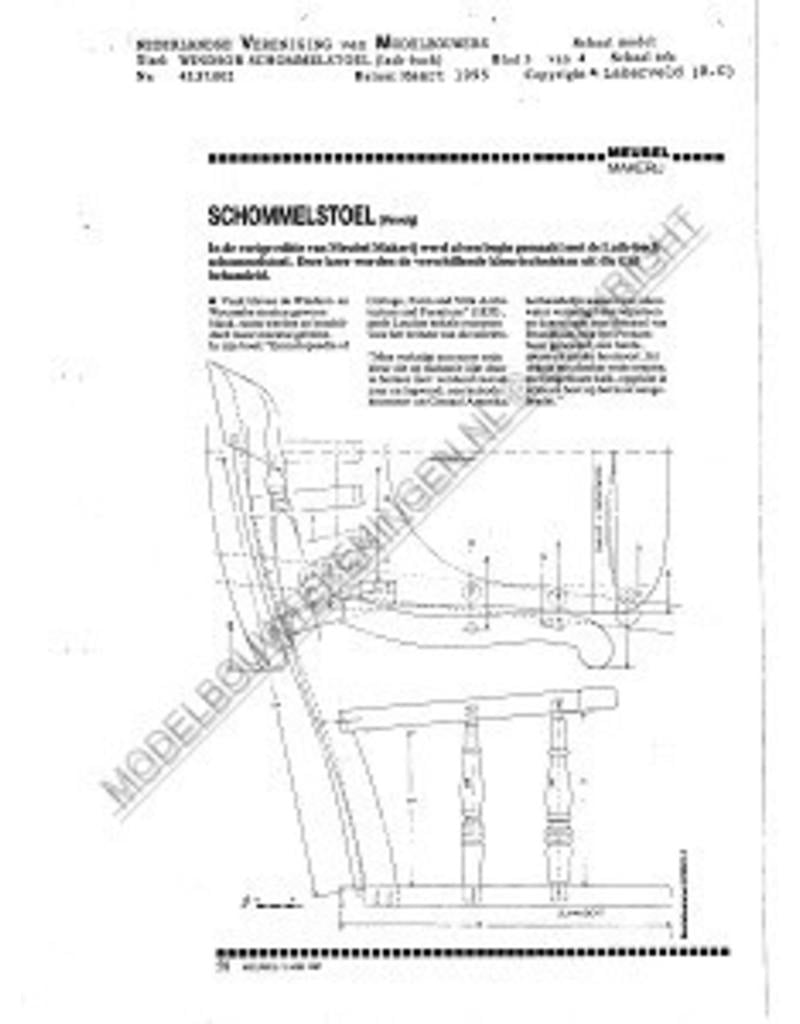 MBT 45.37.002 Windsor rocking chair, "lath-back"