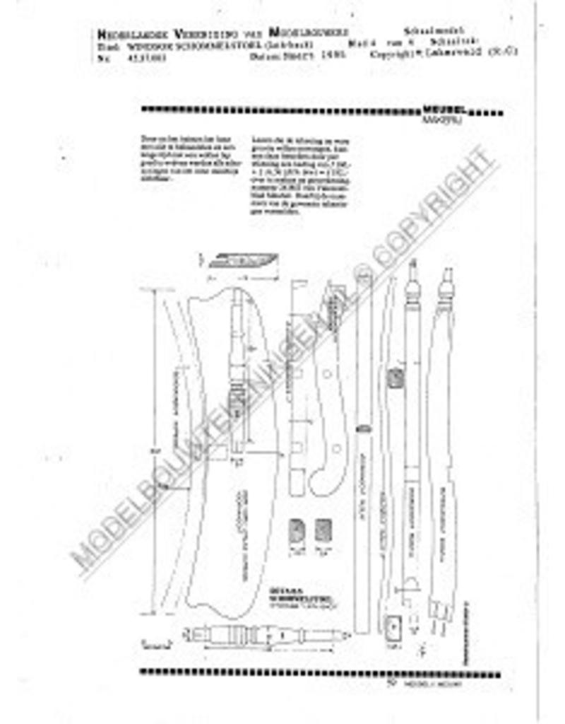 MBT Windsor Schaukelstuhl, "lath-back" - Bauzeichnung Maßstab 1 : N/A (45.37.002)