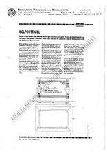 MBT Hollandse renaissance bolpoottafel - Bouwtekening Schaal 1 : N/A (45.40.001)