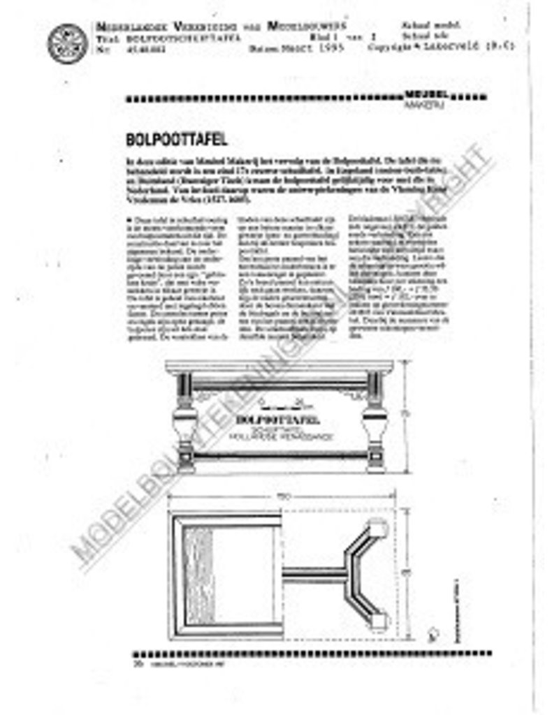 NVM 45.40.002 bolpootschuiftafel