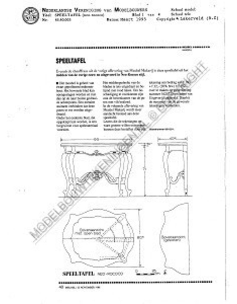 NVM 45.40.003 Neu-Rokoko-Kartentisch