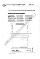 MBT Laat-Biedermeier schrijftafel - Bouwtekening Schaal 1 : N/A (45.40.006)