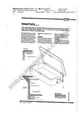 MBT Biedermeier Penanttisch - Bauzeichnung Maßstab 1 : N/A (45.40.009)
