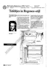 NVM 45.40.011 Regence tafel met bergruimte