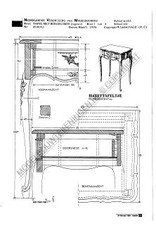 MBT Regence tafel met bergruimte - Bouwtekening Schaal 1 : N/A (45.40.011)