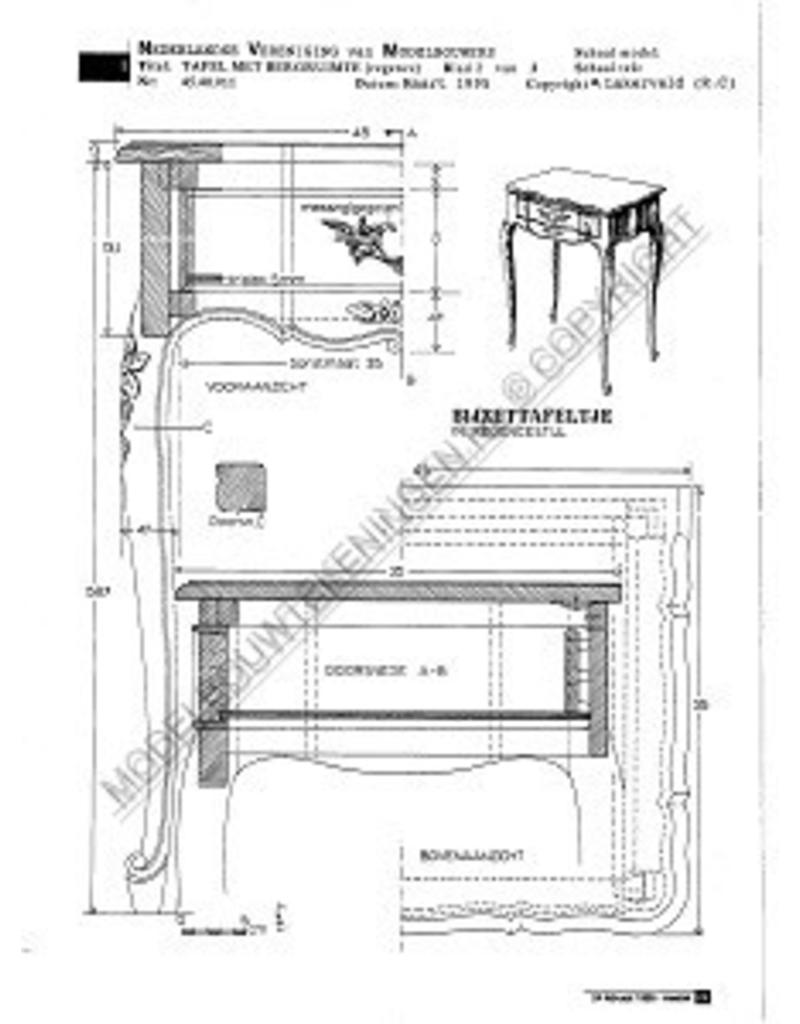 NVM 45.40.011 Regence table with storage space