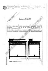 MBT dames schrijftafel - Bouwtekening Schaal 1 : N/A (45.40.012)