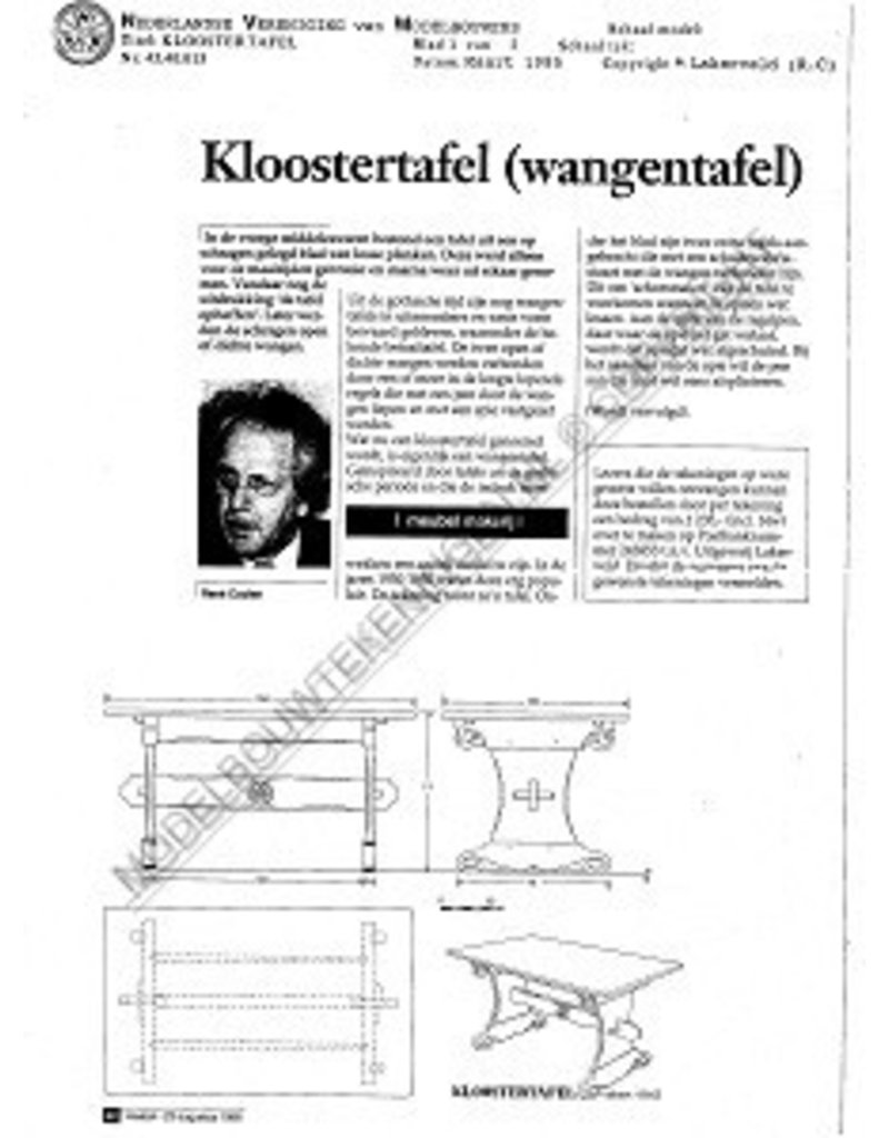 NVM 45.40.013 Refektorium Tisch