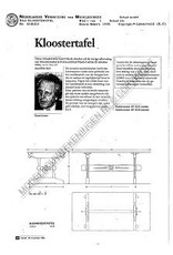 MBT Klostertisch - Bauzeichnung Maßstab 1 : N/A (45.40.015)