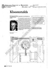 MBT Kloostertafel - Bouwtekening Schaal 1 : N/A (45.40.016)