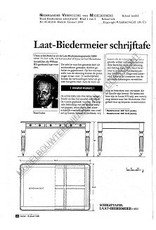 MBT Laat-Biedermeier schrijftafel - Bouwtekening Schaal 1 : N/A (45.40.018)