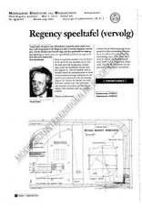 MBT Regency speeltafel - Bouwtekening Schaal 1 : N/A (45.40.019)
