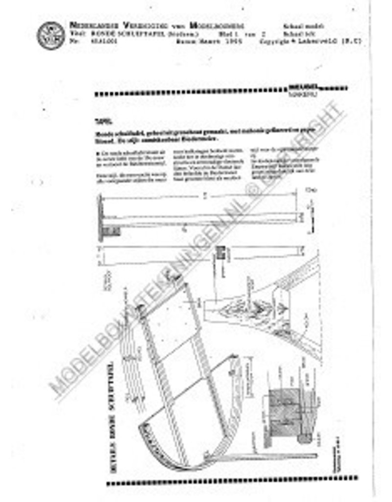 MBT Empire ronde tafel - Bouwtekening Schaal 1 : N/A (45.41.002)