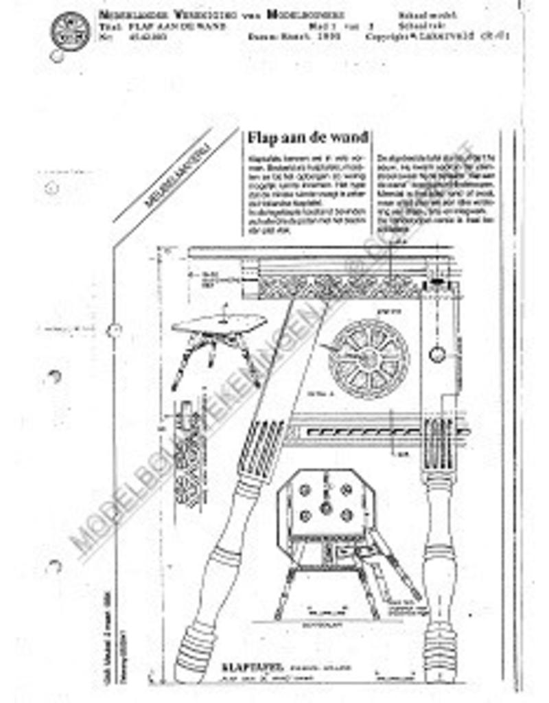 MBT "Flap aan de wand" - Bouwtekening Schaal 1 : N/A (45.42.003)