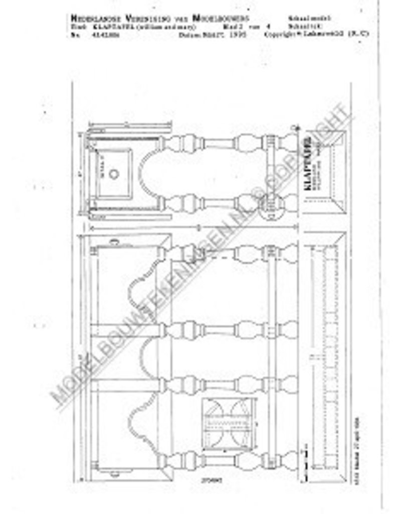 MBT 45.42.006 drop-leaf table - William and Mary
