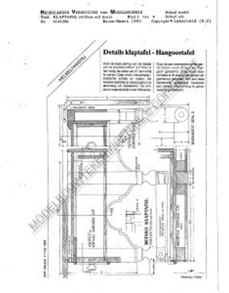 MBT 45.42.006 Klapptisch- William and Mary