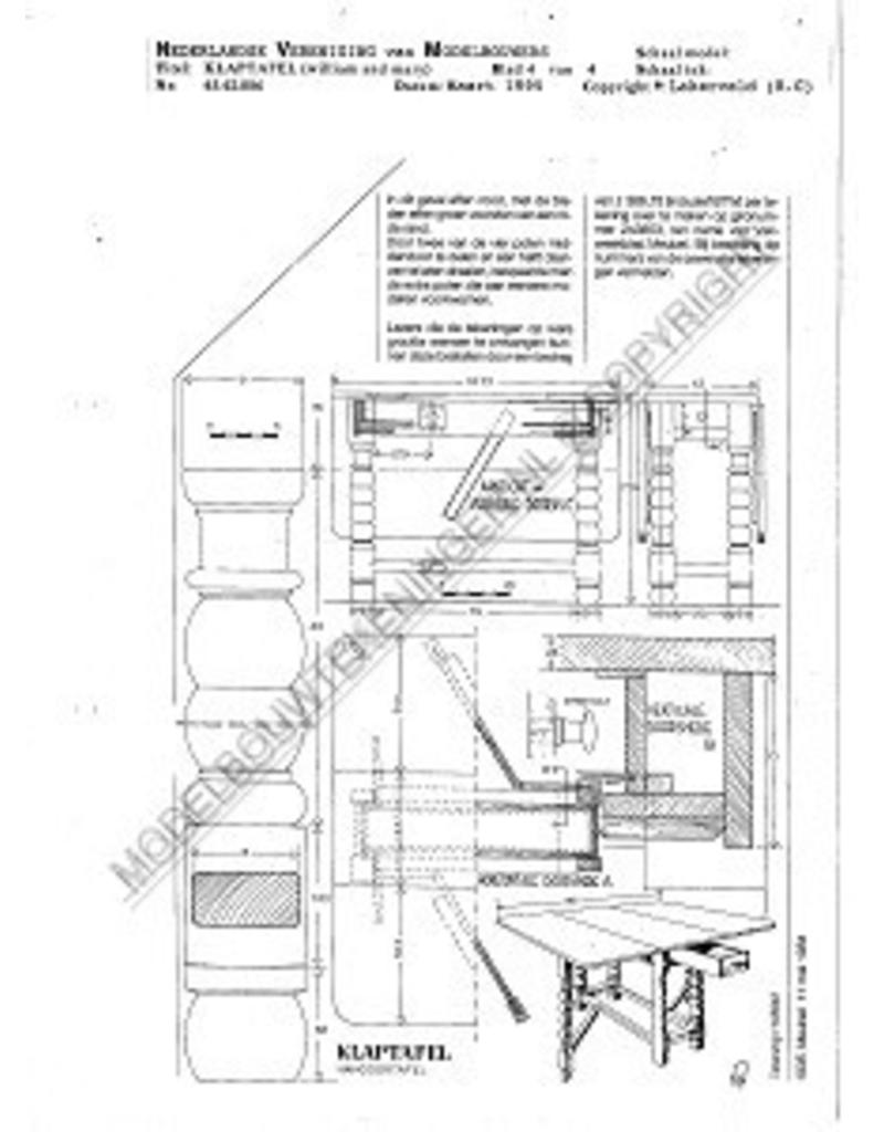 MBT 45.42.006 klaptafel- William and Mary